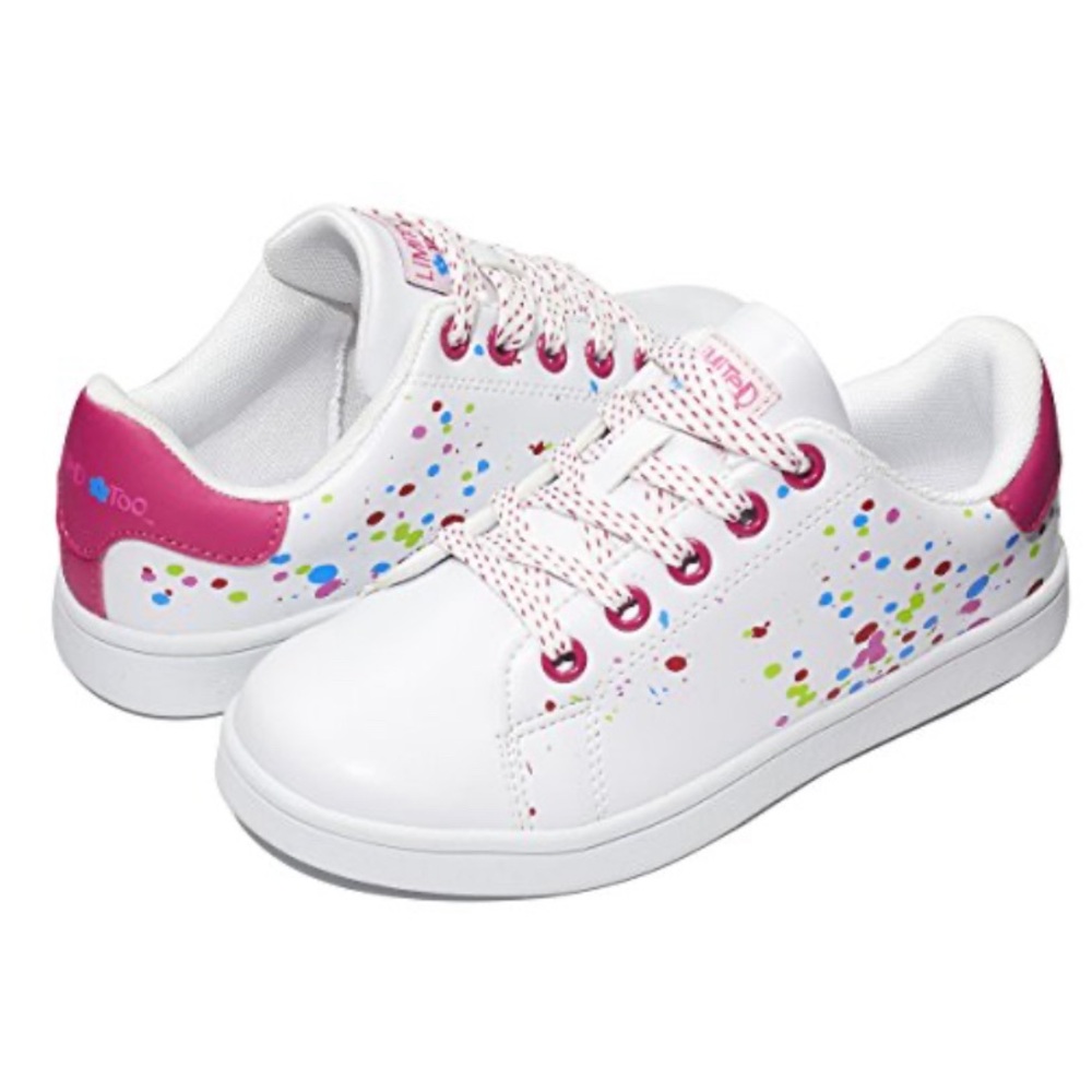 LIMITED TOO GIRLS LANY CONFETTI SNEAKER SIZE 4